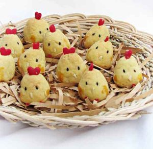 macam macam kue nastar bentuk unik mirip ayam